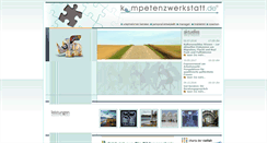 Desktop Screenshot of kompetenzwerkstatt.de