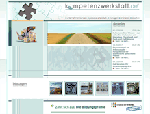 Tablet Screenshot of kompetenzwerkstatt.de
